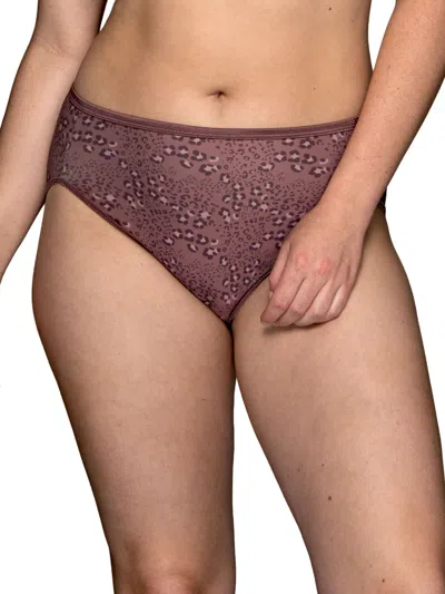Vanity Fair Lingerie Vanity Fair Illumination Hi-cut Brief Underwear 13108, Also Available In Extended Sizes In Premium Leopard Print