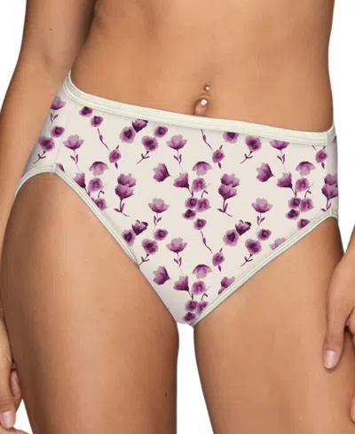 Vanity Fair Lingerie Vanity Fair Illumination Hi-cut Brief Underwear 13108, Also Available In Extended Sizes In White