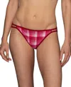 Vanity Fair Lingerie Vanity Fair Illumination String Bikini Underwear 18108 In Red