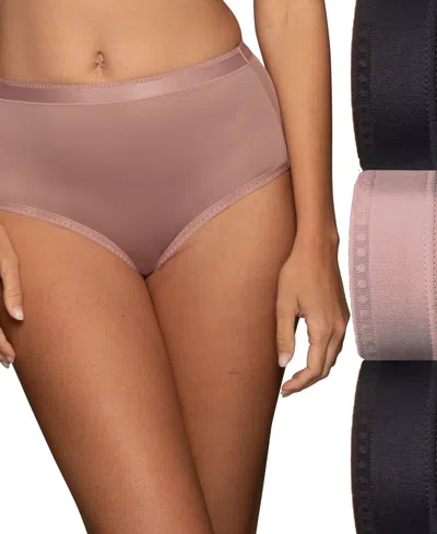 Vanity Fair Lingerie Women's Comfort Where It Counts Brief, 3-pack In Bbb Multi