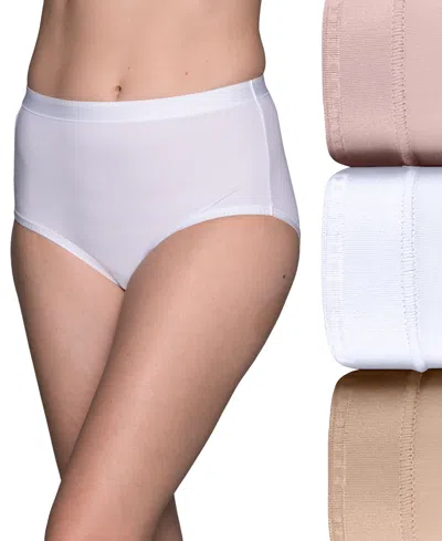 Vanity Fair Lingerie Women's Comfort Where It Counts Brief, 3-pack In Qwd Multi