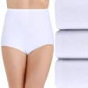 Vanity Fair Perfectly Yours Tailored Cotton 3 Pack Brief Panty - 15320 In White