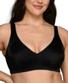 Vanity Fair Women's Beauty Back Simple Size With Lift Bra 72164 In Midnight Black