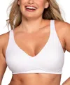 Vanity Fair Women's Beauty Back Simple Size With Lift Bra 72164 In Star White