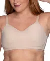 Vanity Fair Women's Beauty Back Simple Sizing Wireless Bra 72118 In Damask Neutral