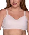 Vanity Fair Women's Beauty Back Simple Sizing Wireless Bra 72118 In Sheer Quartz