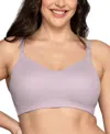 Vanity Fair Women's Beauty Back Simple Sizing Wireless Bra 72118 In Soft Violet