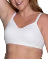 Vanity Fair Women's Beauty Back Simple Sizing Wireless Bra 72118 In Star White