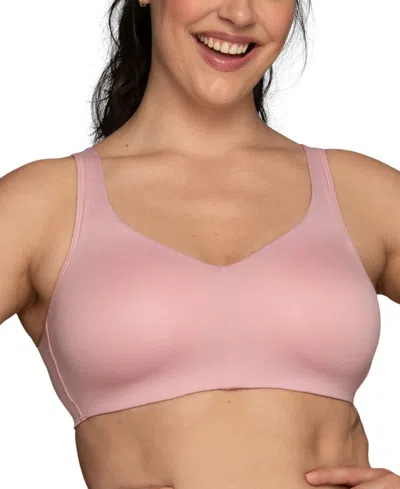 Vanity Fair Women's Beyond Comfort Simple Sizing Wirefree Bra 72204 In Celestial Rose