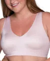 Vanity Fair Women's Beyond Comfort Sleek & Smooth Wireless Bra 72037 In Sheerqurtz