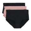 Vanity Fair Women's Comfort Brief Panties (3 Pack) In Black