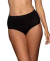Vanity Fair Women's Effortless Brief Underwear 0013276 In Black