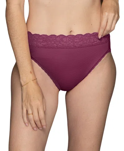 Vanity Fair Women's Flattering Lace Hi-cut Panty Underwear 13280, Extended Sizes Available