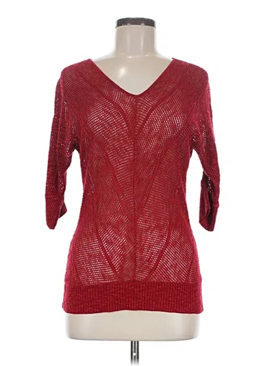 Pre-owned Vanity Pullover Sweater In Red