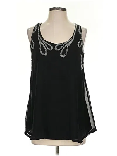 Pre-owned Vanity Sleeveless Blouse In Black