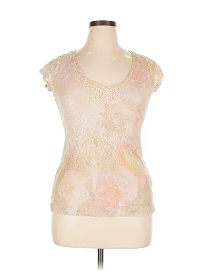 Pre-owned Vanity Sleeveless Top Ivory Scoop Neck Tops In White