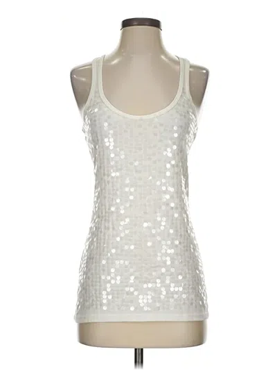 Pre-owned Vanity Sleeveless Top Silver Scoop Neck Tops