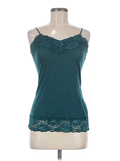 Pre-owned Vanity Sleeveless Top Teal Sweetheart Neckline Tops