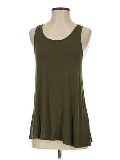 Pre-owned Vanity Tank Top Green Halter Neckline Tops