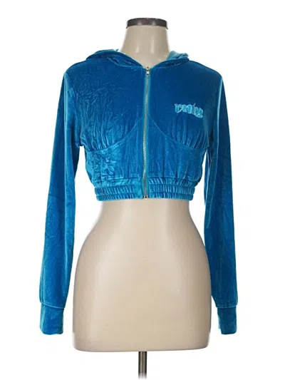 Pre-owned Vanity Zip Up Hoodie In Blue