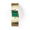 Vanna Women's Green Linea Malachite Watch - Gold In Green