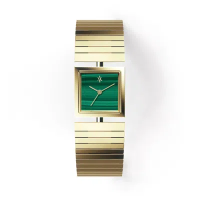 Vanna Women's Green Linea Malachite Watch - Gold