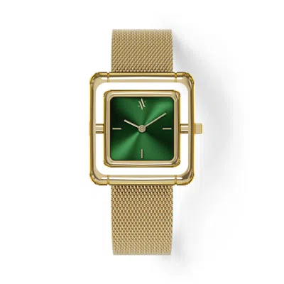 Vanna Women's Green Umbra Emerald Watch - Gold