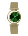 Vanna Women's Green / Gold Eclipse Emerald Watch - Gold