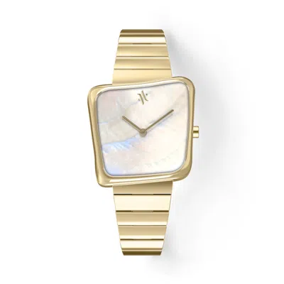 Vanna Women's White Nebula Pearl Watch - Gold