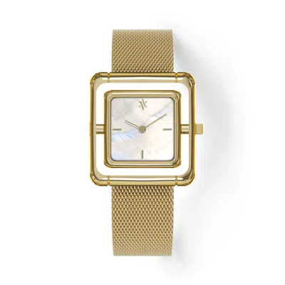 Vanna Women's White Umbra Pearl Watch - Gold