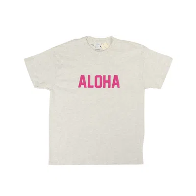 Vanna Youngstein Aloha Tee - Gray/fuchsia In Multi