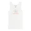 Vanna Youngstein White/pink Hibiscus Take It Easy Tank Top