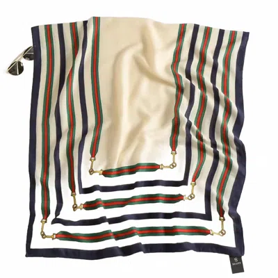 Vanner House Bit Scarf In White