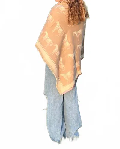 Vanner House Cashmere Blanketed Horse Scarf In Pink