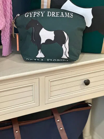 Vanner House Gypsy Dreams Ocala Cosmetic Bag In Green