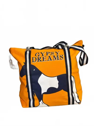 Vanner House Gypsy Dreams Ocala Tote Bags In Orange