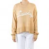 Vanner House Howdy Long Sleeve Crew Neck Sweater In Tan In Multi