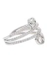 Vanner House Sterling Silver Sparkling Snaffle Bit Ring In Silver