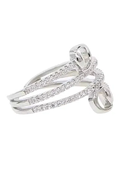Vanner House Sterling Silver Sparkling Snaffle Bit Ring
