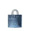 Vanoir Glamorous - Metallic Blue Small Tote Bag In Tote