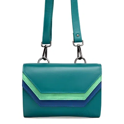 Vanoir Women's Green Crossbody/waistbag Plenty In Aqua Cobalt