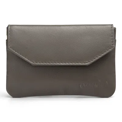 Vanoir Women's Green Small Purse/wallet Handy - Olive In Gray