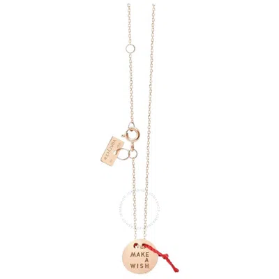 Vanrycke Ladies 18k Rose Gold Make A Wish Necklace In Pink/rose Gold Tone/gold Tone