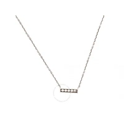 Vanrycke Ladies Medellin 5 Diamond Necklace In White/gold Tone