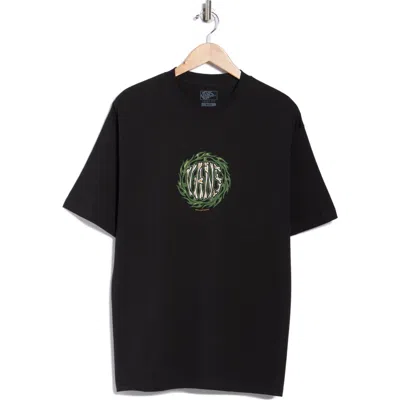 Vans 2k Flame Logo Graphic T-shirt In Black