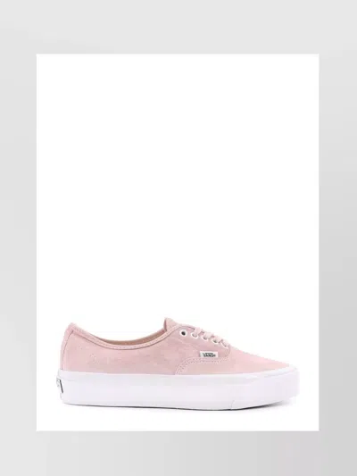 Vans Lx Authentic 44 Canvas Sneakers In Pig Suede Sepia Rose