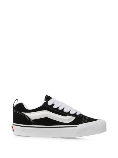 Vans Kids' 90' Knu Skool Logo-patch Sneakers In Black