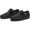 Vans Pearlized Mary Jane Sneakers With Studded Design In Pearlized Black