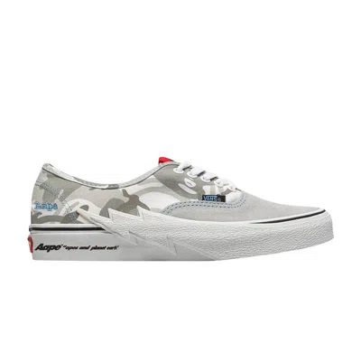Pre-owned Vans Aape X  Authentic 'bolt - Grey Camo' | Men's Size 6