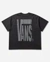 Vans Act Of Disagreement Brushed Logo T-shirt Washed In Black